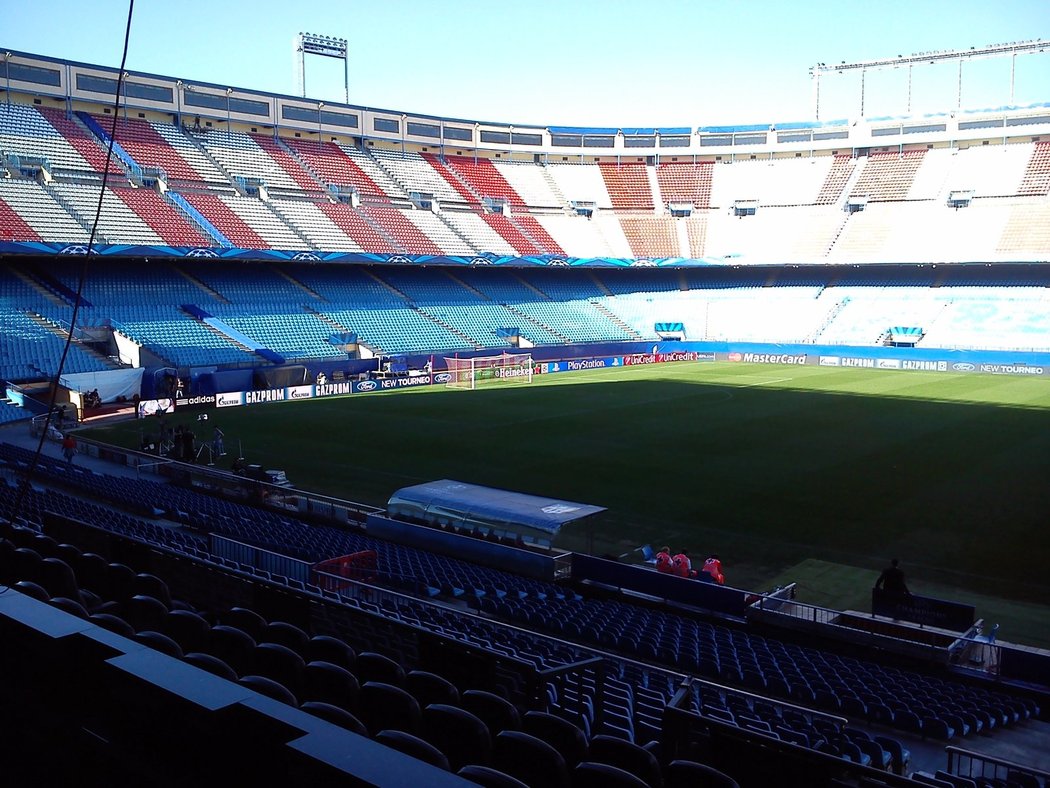 Pohled na dosavadní stadion Atlétika Madrid