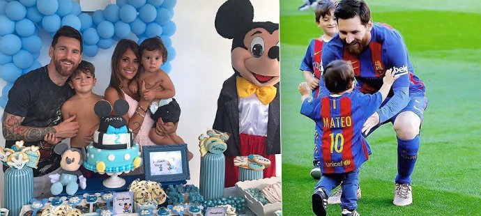 Lionel Messi připravil synovi Mateovi překvapení k druhým narozeninám. Přijela pouť!