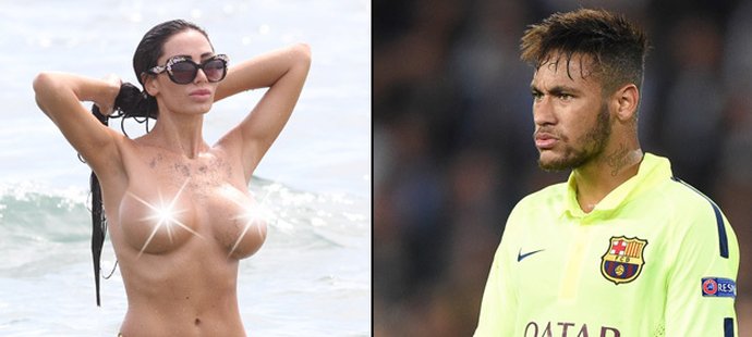 Kdo ví, jak Neymar nese, že se mu jeho nová kráska svlékla na pláži v Barceloně. Vidělo ji mnoho očí, jen on ne.