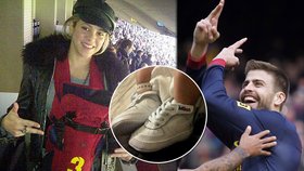 Zpěvačka Shakira poprvé vzala synka na fotbal, bylo mu 20 dnů. Hned sledoval, jak táta Pique v dresu Barcelony září.