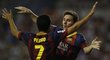 Lionel Messi tentokrát především gratuloval Pedrovi, který nastřílel tři góly