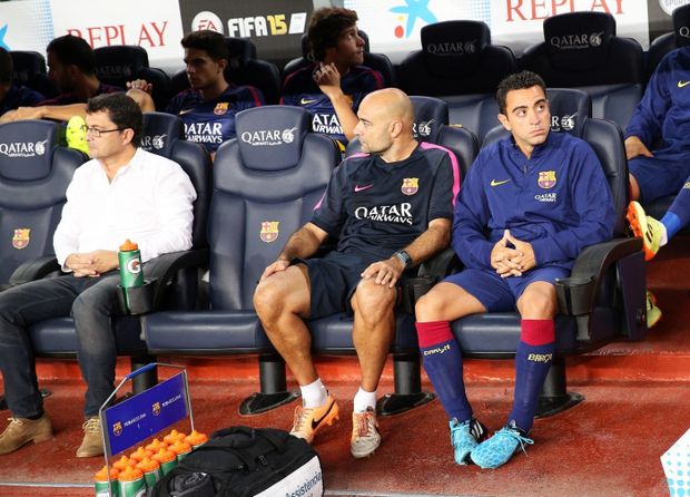 V dřívějších letech věc nevídaná... Záložník Xavi je v Barceloně jen mezi náhradníky. V dřívějších letech věc nevídaná... Záložník Xavi je v Barceloně jen mezi náhradníky.