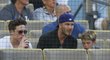 David Beckham sledoval zápas baseballistů LA Dodgers se svými syny