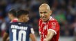 Rozčílený Arjen Robben z Bayernu Mnichov při porážce na hřišti Hoffenheimu