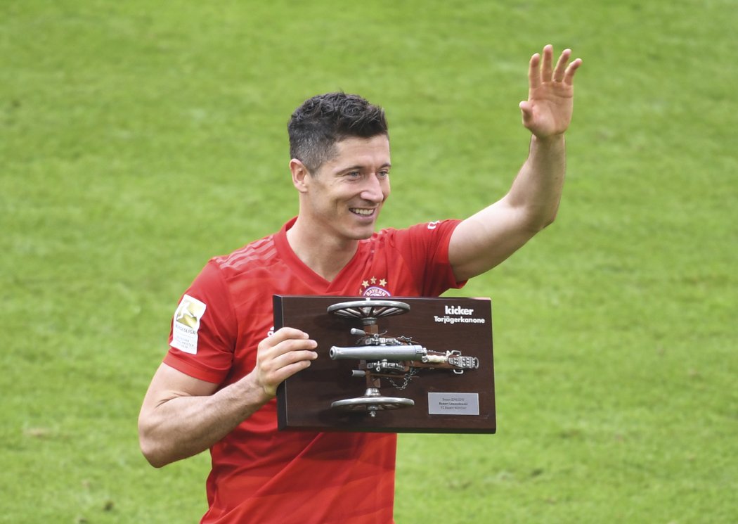 Robert Lewandovski z Bayernu se stal nejlepším střelcem bundesligy