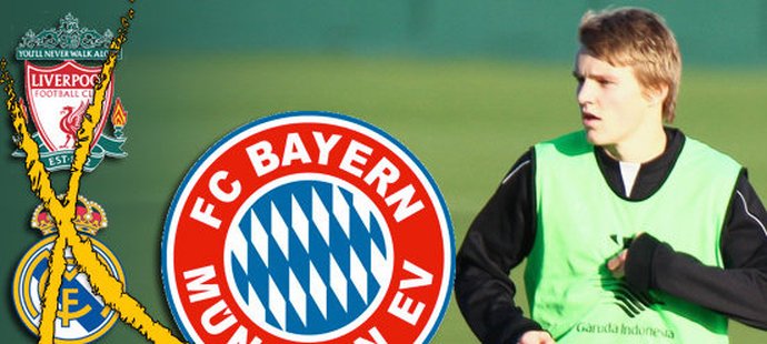 O talentovaného Martina Ödegaarda je ve fotbalovém světě obrovský zájem, nejblíže jeho získání je Bayern Mnichov