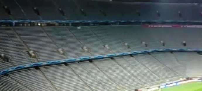 Tak vypadá stadion Bayernu Mnichov před pohárovou bitvou se Šachtarem Doněck