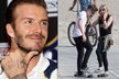 Hrdý táta David Beckham dohlíží na své děti. Synovi Brooklynovi (15) už se zapalují lýtka.