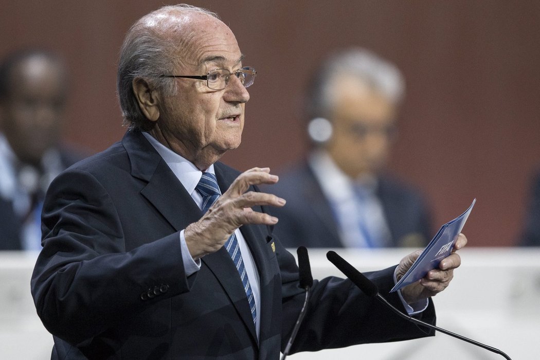 Prezident FIFA Sepp Blatter při zahájení kongresu v Curychu