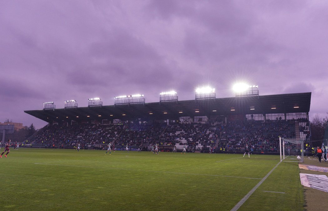 Současná podoba stadionu Bohemians v Ďolíčku