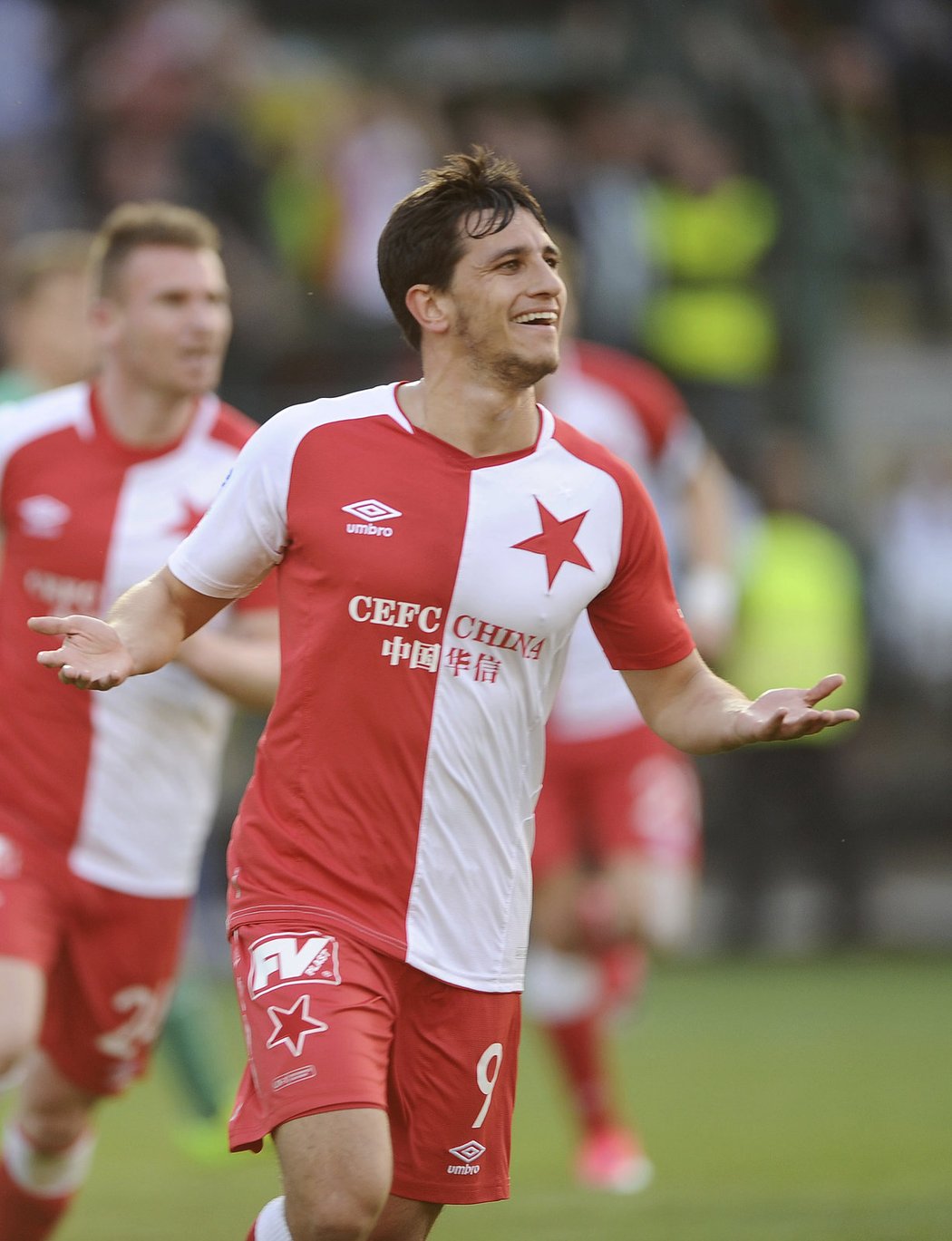 Ruslan Mingazov po úvodním gólu Slavie proti Bohemians