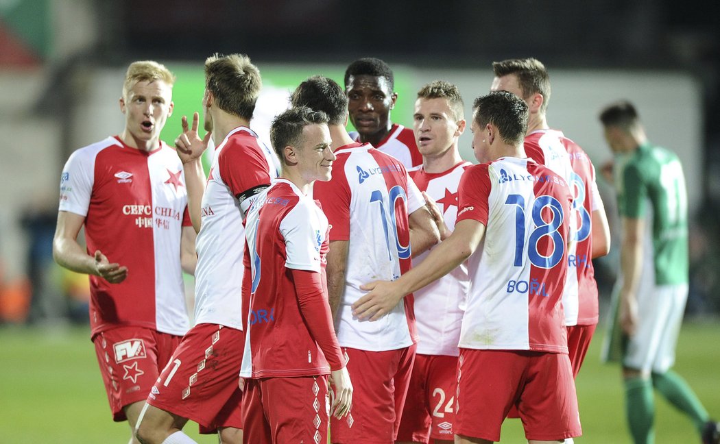 Fotbalisté Slavie vybojovali důležité vítězství na hřišti Bohemians