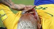Neymar ukončil zápas s Bolívií kvůli krvavé ráně na hlavě