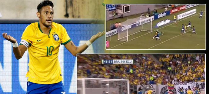 Brazilec Neymar v zápase proti Ekvádoru spálil téměř nemožné