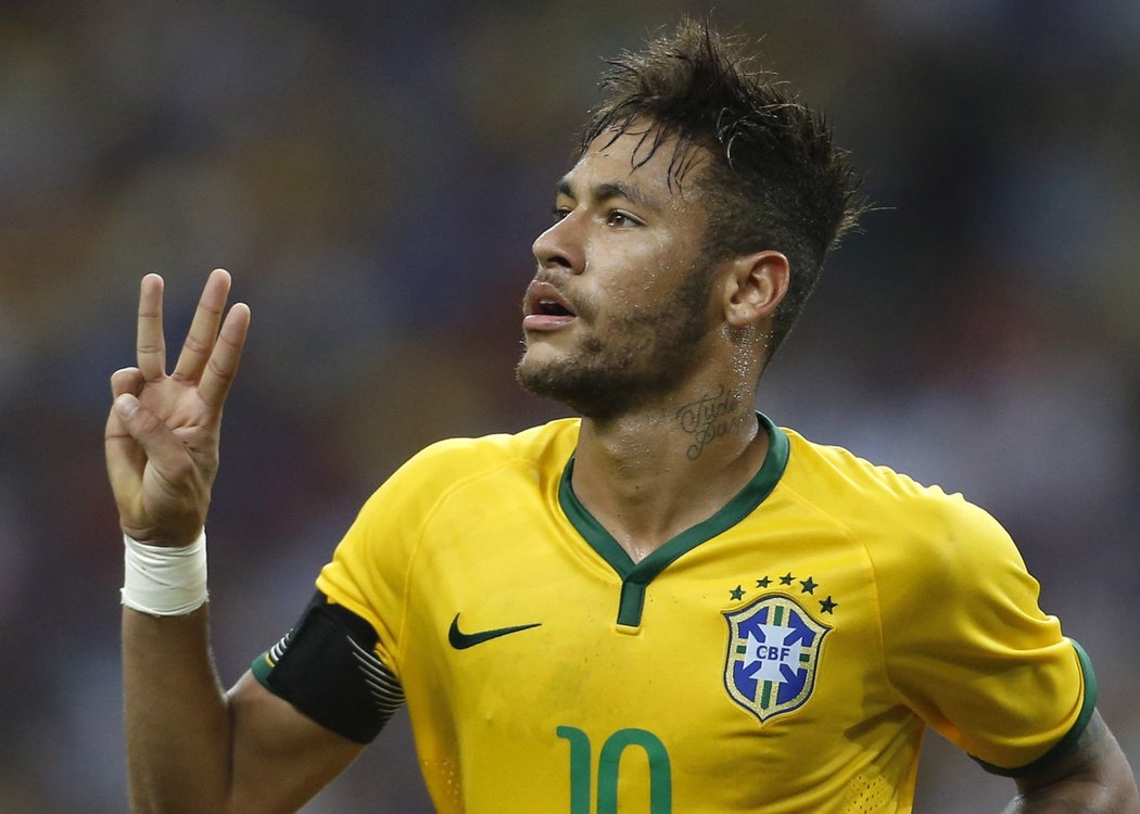 Brazilec Neymar znovu předvedl své kanonýrské schopnosti