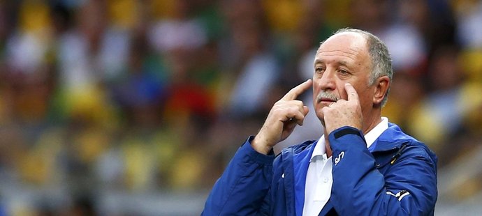 Kouč Brazílie Luiz Felipe Scolari měl po debaklu s Německem jen oči pro pláč