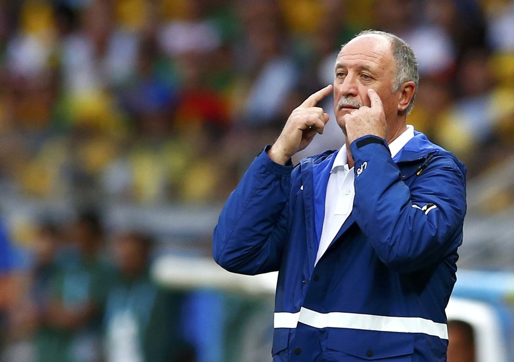 Kouč Brazílie Luiz Felipe Scolari měl po debaklu s Německem jen oči pro pláč