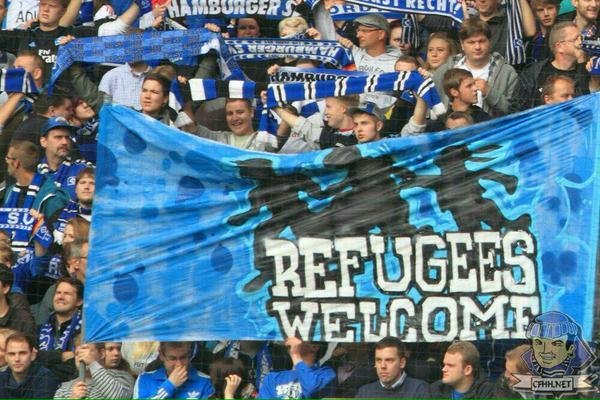 Uprchlíky přivítali také v Hamburku
