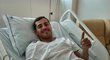 Iker Casillas na nemocničním lůžku