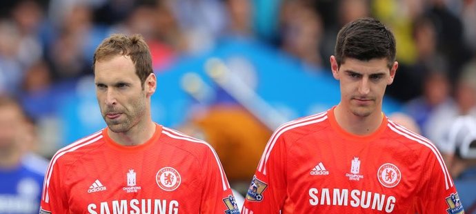 Petr Čech a Thibaut Courtois v dresu Chelsea