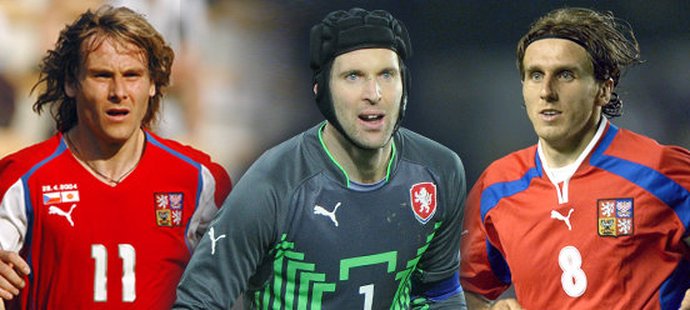 Pavel Nedvěd, Petr Čech a Karel Poborský patří mezi nejúspěšnější reprezentanty z pohledu počtu výher