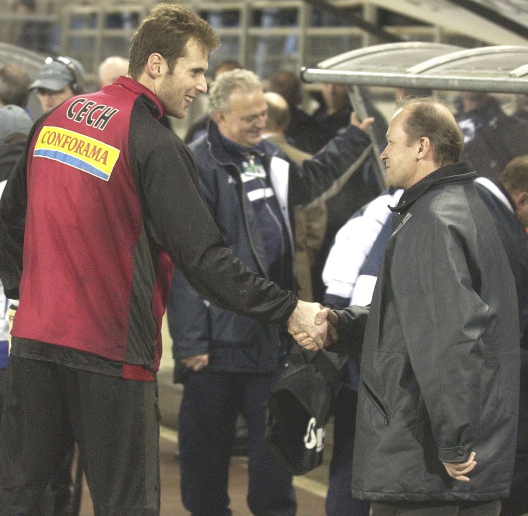 Petr Čech se během působení v Rennes potkal i s tehdejším trenérem Štrasburku Ivanem Haškem