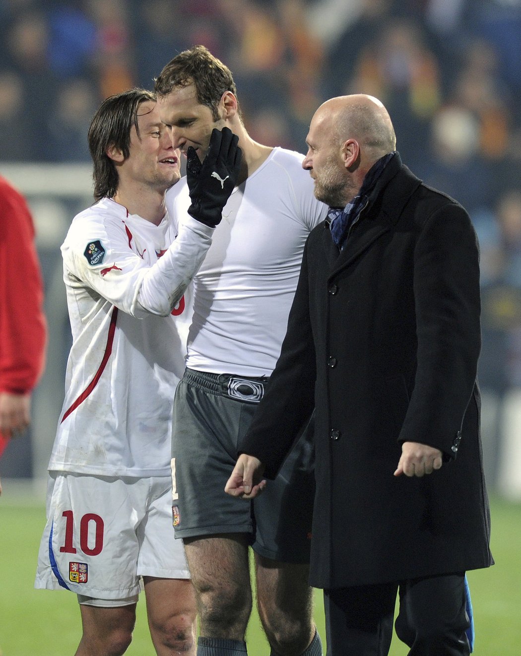 Rosický s Čechem v listopadu roce 2011.