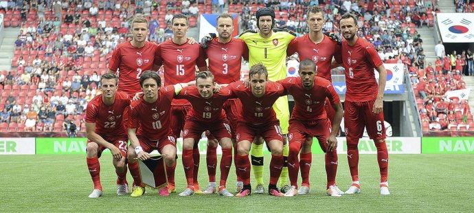 Základní sestava českých fotbalistů v utkání proti Koreji