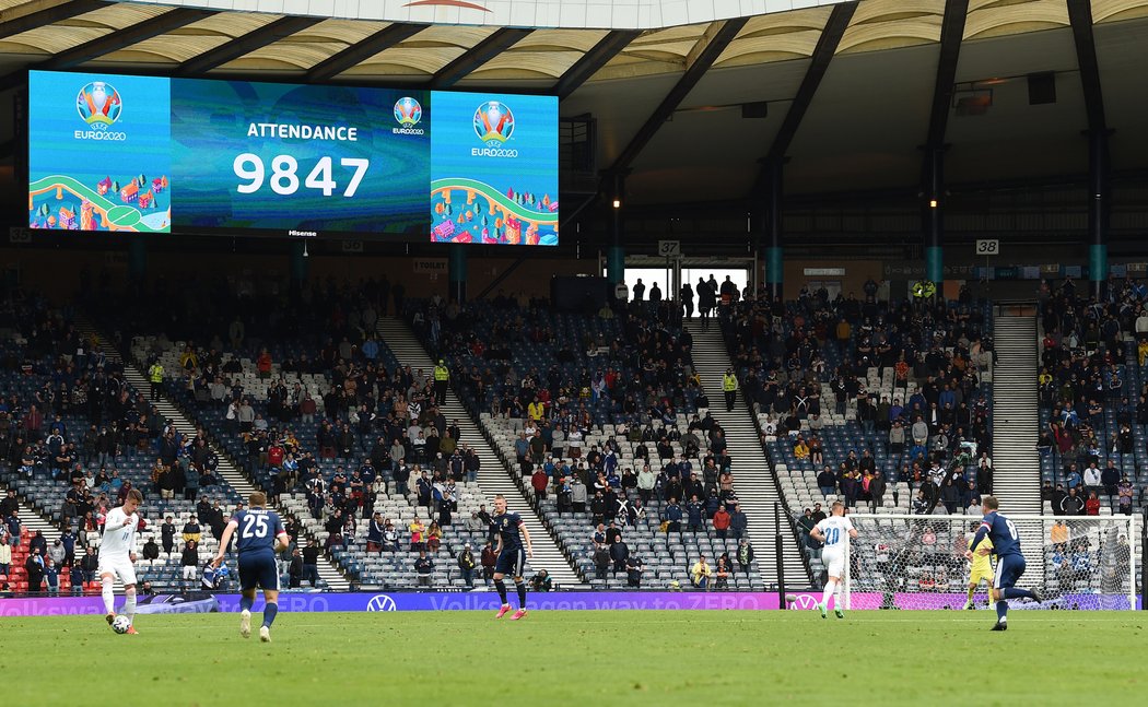 Zápas s Českem sledovalo v Glasgow téměř 10 tisíc diváků