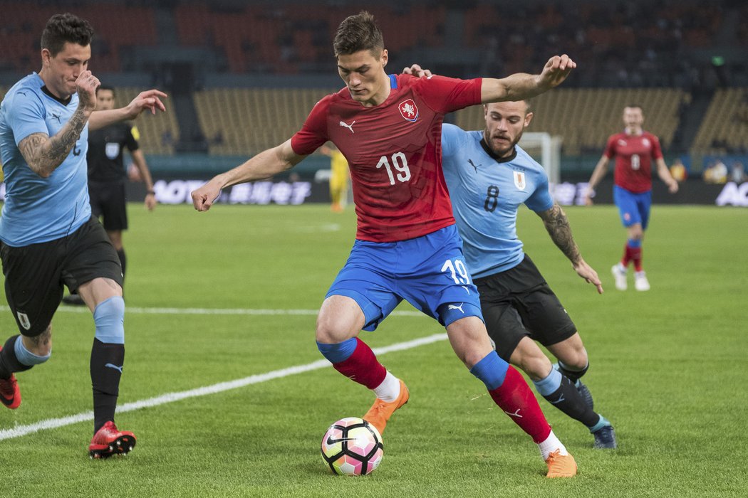 Patrik Schick nastoupil proti Uruguayi v základní sestavě