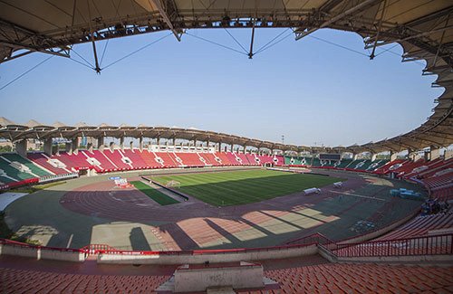 Stadion klubu Che-nan Ťien-jie, kde by měl působit Bořek Dočkal