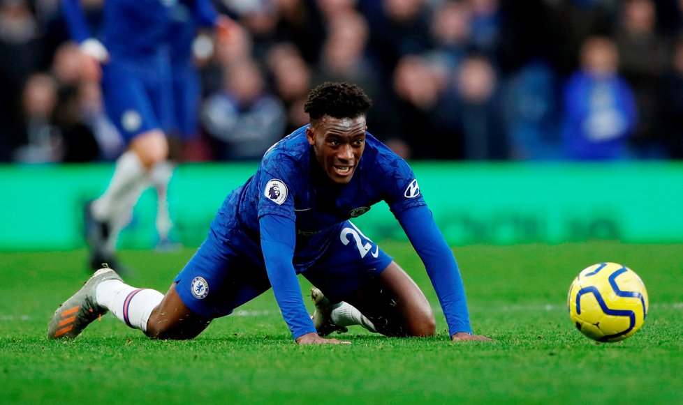 Fotbalový útočník Callum Hudson-Odoi hrající za Chelsea.