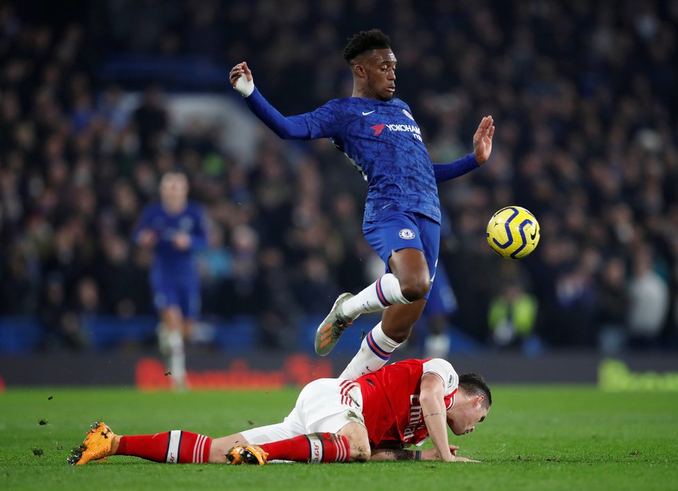 Fotbalový útočník Callum Hudson-Odoi hrající za Chelsea.