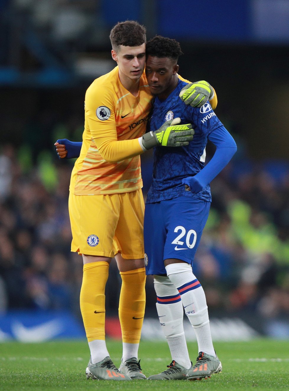 Fotbalový útočník Callum Hudson-Odoi hrající za Chelsea.