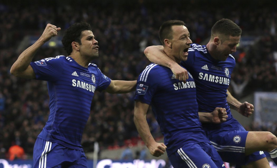Vítězný gól Chelsea ve finále Ligového poháru vstřelil kapitán John Terry