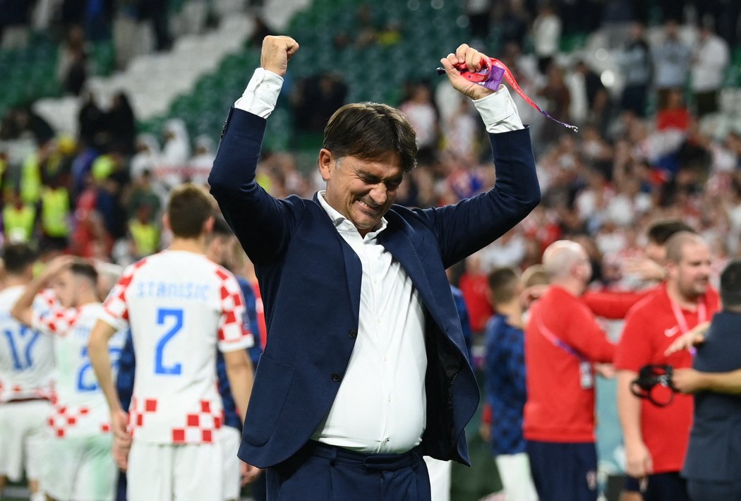 Trenér chorvatské reprezentace Zlatko Dalič po vyřazení Brazílie na mistrovství světa