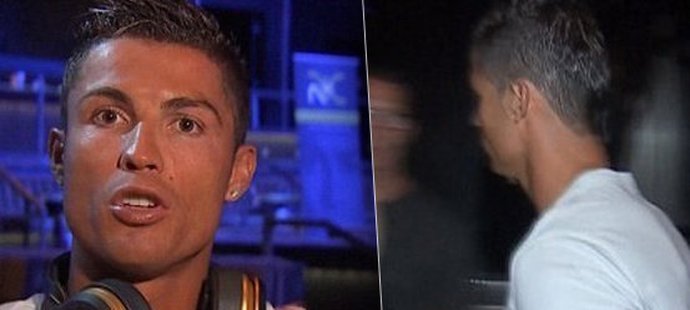 Cristiano Ronaldo nechtěl odpovídat na otázky týkající se Sergia Ramose. Tak se zvedl a odešel...