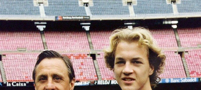 Dva Cruijffové v Barceloně. Legenda Johan a jeho syn Jordi.