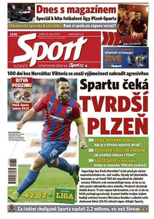 Deník Sport z 31. října 2014