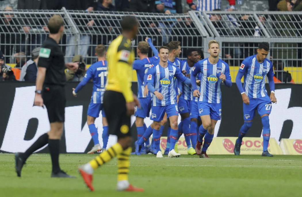 Hertha Berlín si odvezla z Dortmundu cenný bod