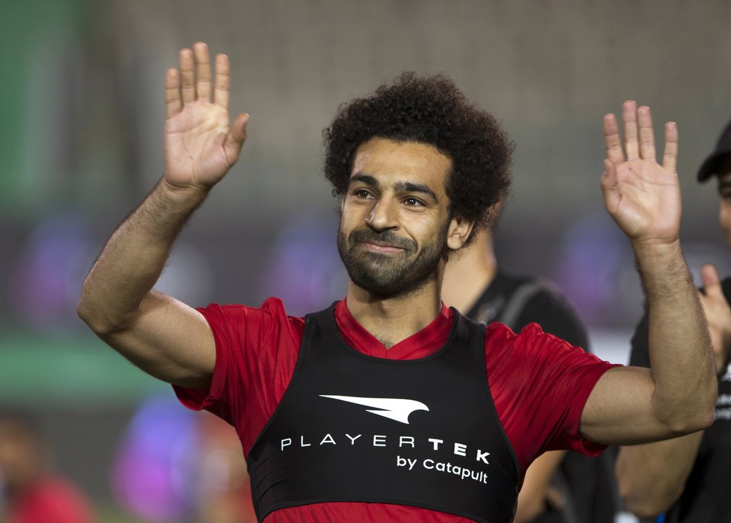 Mohamed Salah se po zranění ve finále Ligy mistrů už připravuje s egyptskou reprezentací