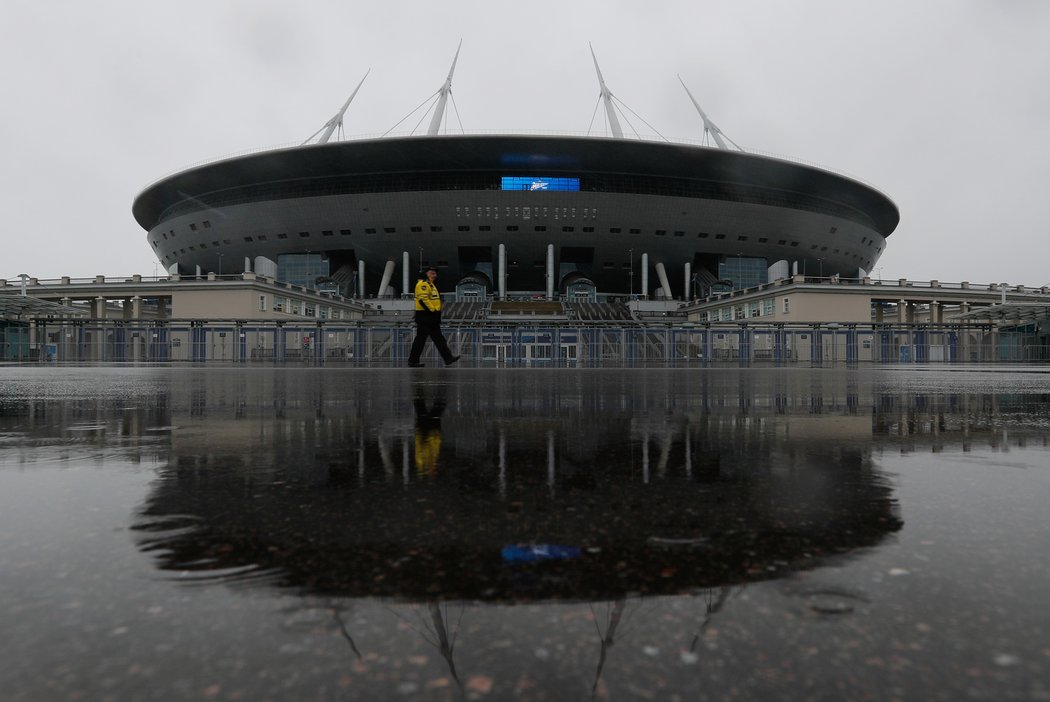 Stadion v Petrohradu je jednou z arén pro EURO odložené o rok