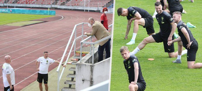 Čeští fotbalisté se na EURO připravují v domácím prostředí na Strahově.