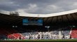 Pohled na stadion v Glasgow při utkání Chorvatsko - Česko