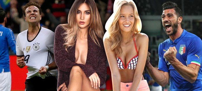 Supermodelky fotbalistů Götzeho a Pellého, kteří jedou na Euro do Francie, se do sebe navezly.