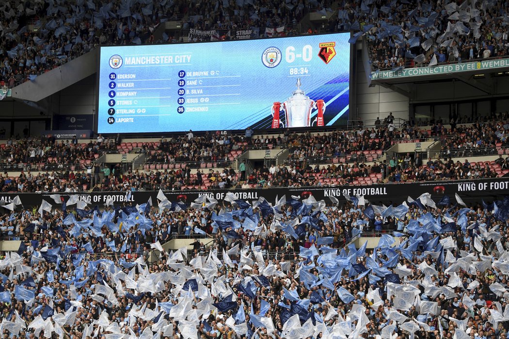 Finále FA Cupu ovládl Manchester City suverénním způsobem