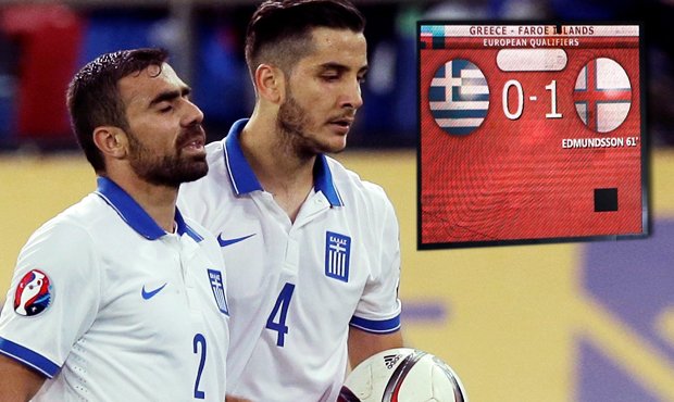 Prvotřídní šok v kvalifikaci. Fotbalisté Řecka prohráli s Faerskými ostrovy.