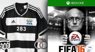 Vtipy o prohnilé FIFA: počítačová hra s módem z vězení i dres s pouty