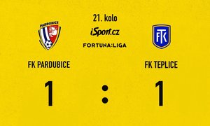 SESTŘIH: Pardubice - Teplice 1:1. Bleskový gól, pak odpověď v závěru