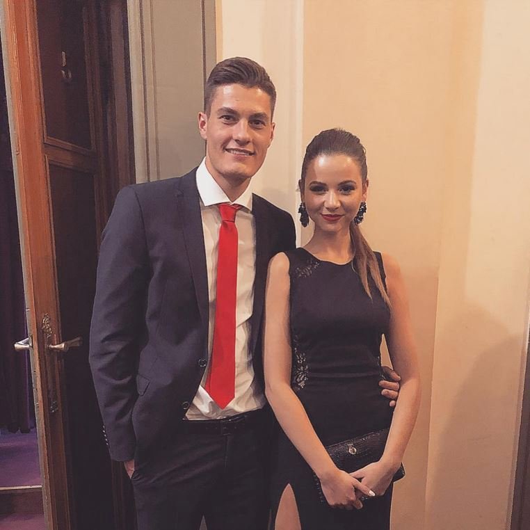 Patrik Schick s krásnou Hankou.